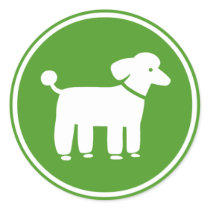 Poodle Design stickers by jennsdoodleworld Poodle Design stickers