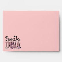 Poodle DIVA Envelopes