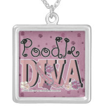 Poodle DIVA Pendants
