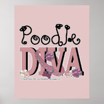 Poodle DIVA Print