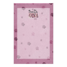 Poodle DIVA Stationery Design