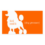 Poodle Dog Groomer Business Card