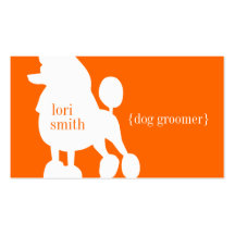 Poodle Dog Groomer Business Card