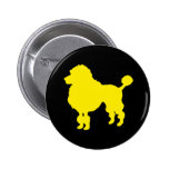 Poodle dog (yellow) buttons