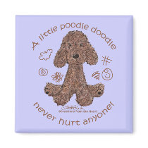 Poodle Doodle magnets by creationhrt Poodle Doodle magnets
