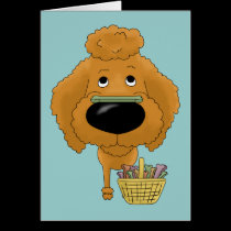 Poodle - Easter Bone Hunt, Anyone? cards