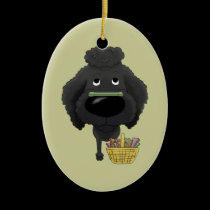 Poodle - Easter Bone Hunt, Anyone? ornaments
