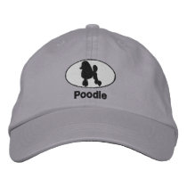 Poodle Embroidered Hat embroidered hats by MenagerieMayhem Poodle Embroidered Hat embroidered hats
