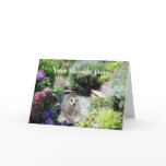 Poodle Garden Greeting Card