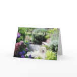 Poodle Garden Greeting Card