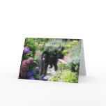 Poodle Garden Greeting Card