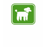 Poodle Graphic (Green) Tshirts