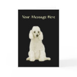 Poodle Greeting Card