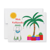 Poodle Hawaiian Christmas Announcement