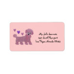 Poodle Heart Return Address Labels