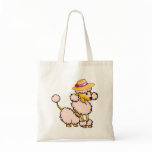 Poodle in Hat Bag
