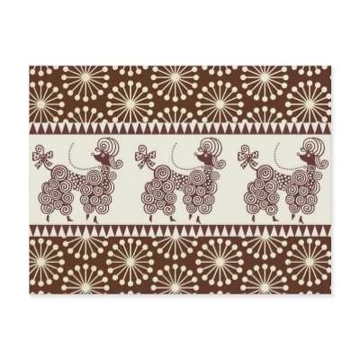 Poodle in Sparkle Postcards by HoodiesCollection