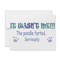 Poodle Personalized Invites