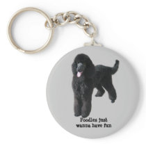 Poodle Keychain