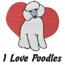 Poodle Love embroidered shirts by MenagerieMayhem Poodle Love embroidered shirts