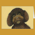 Poodle Mix Greeting card cards