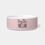 Poodle MOM Cat Food Bowl