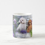 Poodle Mom Hydrangea Mug
