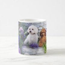 Poodle Mom Hydrangea Mug