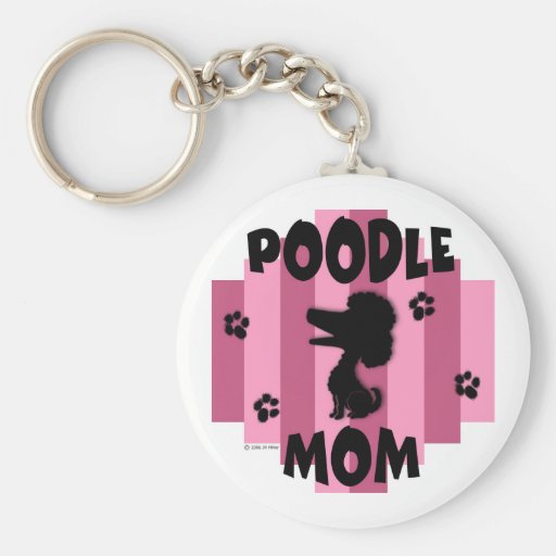 Poodle Mom Keychain