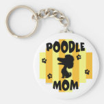 Poodle Mom Keychain