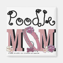 Poodle MOM Magnets