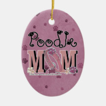 Poodle MOM Ornaments