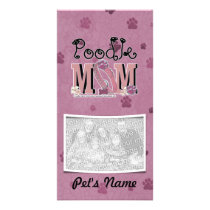 Poodle MOM Photo Card Template
