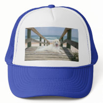 Poodle On Boardwalk Hat