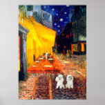 Poodle Pair (W) - Terrace Cafe posters