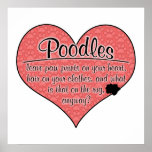 Poodle Paw Prints Dog Humor