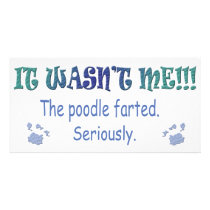 Poodle Photo Card Template