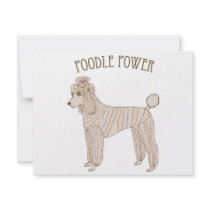 Poodle Power Invitation by doggiedays Poodle Power Invitation