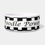 Poodle Power Dog Bowl