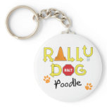 Poodle Rally Dog Key Chain