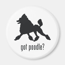 Poodle Refrigerator Magnet