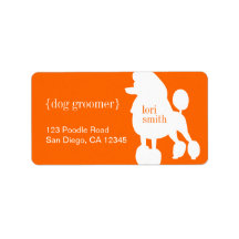 Poodle Return Address Labels