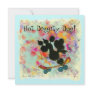 Poodle Skateboard Baby Shower Invitation