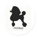 Poodle Sticker by dogsilhouettes Poodle Sticker