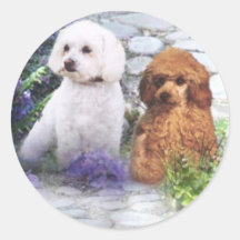 Poodle Sticker Hydrangeas