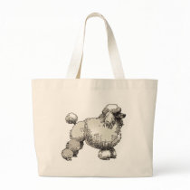 POODLE WHITE TOY DOG bags