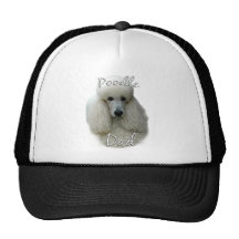 Poodle (wht) Dad 2 Mesh Hats