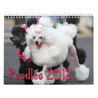 Poodles 2012 calendar Poodles 2012 calendar
