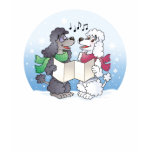 Poodles Christmas Caroling t-shirts