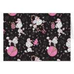 Poodles Decorating New Version Greeting Card